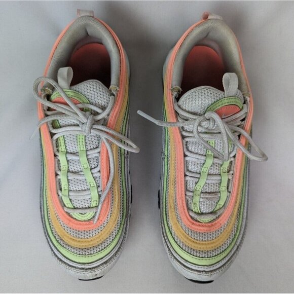 Nike Air 6.5 Max 97 Essential White Melon Mint Volt Shoes Sneakers Multicolored - Picture 2 of 16